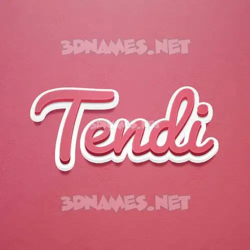 tendi in Red Scribble style - 3D name wallpaper tendi in Red Scribble style - 3D name wallpaper
