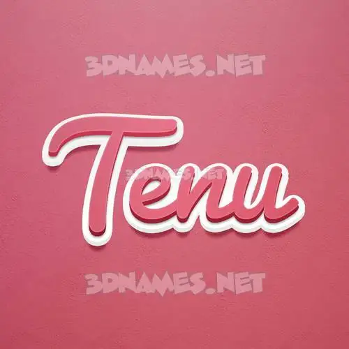 tenu in Red Scribble style - 3D name wallpaper tenu in Red Scribble style - 3D name wallpaper
