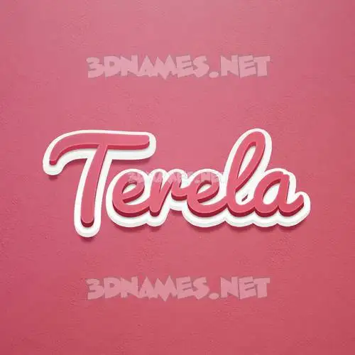 terela in Red Scribble style - 3D name wallpaper terela in Red Scribble style - 3D name wallpaper