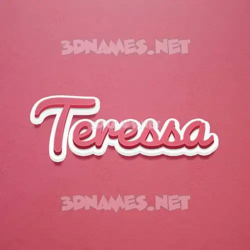 teressa in Red Scribble style - 3D name wallpaper teressa in Red Scribble style - 3D name wallpaper