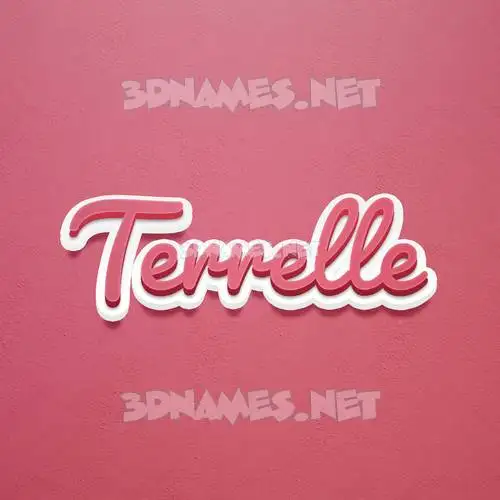 terrelle in Red Scribble style - 3D name wallpaper terrelle in Red Scribble style - 3D name wallpaper