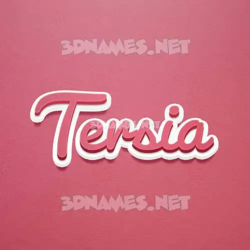 tersia in Red Scribble style - 3D name wallpaper tersia in Red Scribble style - 3D name wallpaper