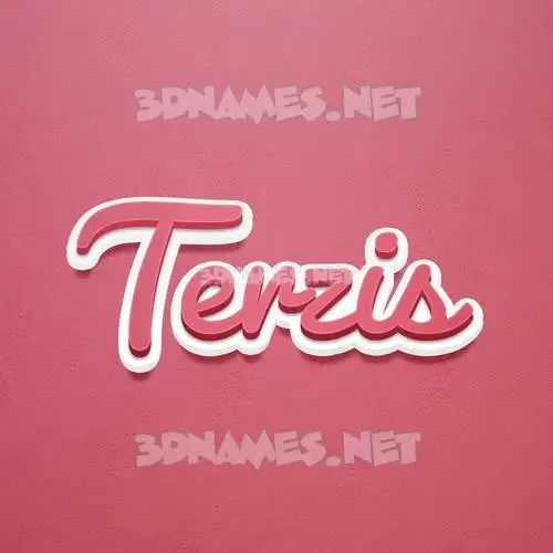 terzis in Red Scribble style - 3D name wallpaper terzis in Red Scribble style - 3D name wallpaper