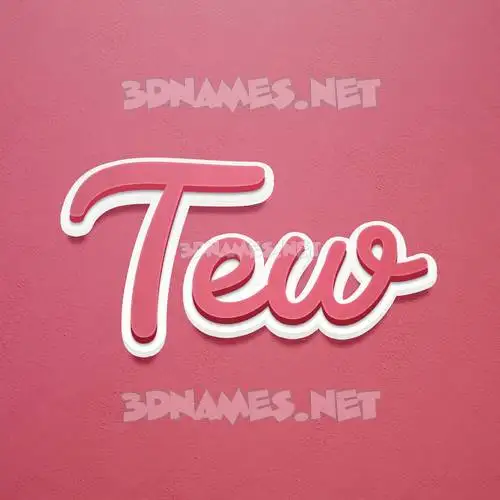 tew in Red Scribble style - 3D name wallpaper tew in Red Scribble style - 3D name wallpaper