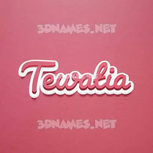 tewatia in Red Scribble style - 3D name wallpaper tewatia in Red Scribble style - 3D name wallpaper