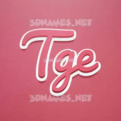 tge in Red Scribble style - 3D name wallpaper tge in Red Scribble style - 3D name wallpaper