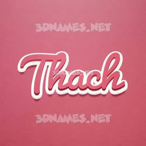 thach in Red Scribble style - 3D name wallpaper thach in Red Scribble style - 3D name wallpaper