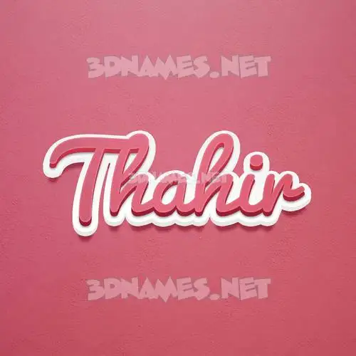 thahir in Red Scribble style - 3D name wallpaper thahir in Red Scribble style - 3D name wallpaper
