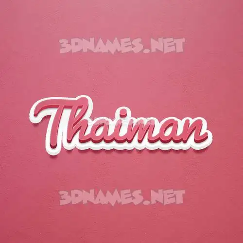 thaiman in Red Scribble style - 3D name wallpaper thaiman in Red Scribble style - 3D name wallpaper