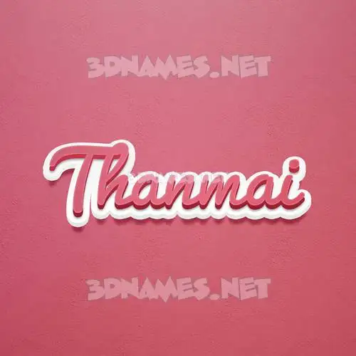 thanmai in Red Scribble style - 3D name wallpaper thanmai in Red Scribble style - 3D name wallpaper