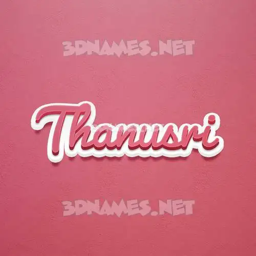 thanusri in Red Scribble style - 3D name wallpaper thanusri in Red Scribble style - 3D name wallpaper