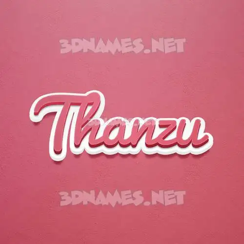 thanzu in Red Scribble style - 3D name wallpaper thanzu in Red Scribble style - 3D name wallpaper