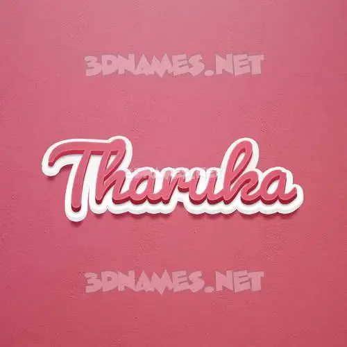 tharuka in Red Scribble style - 3D name wallpaper tharuka in Red Scribble style - 3D name wallpaper