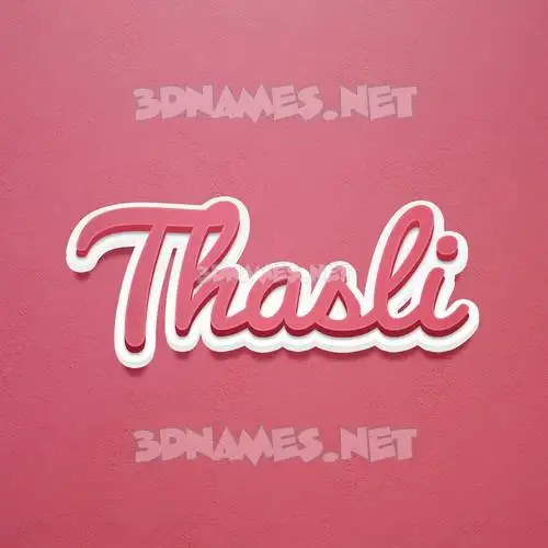thasli in Red Scribble style - 3D name wallpaper thasli in Red Scribble style - 3D name wallpaper