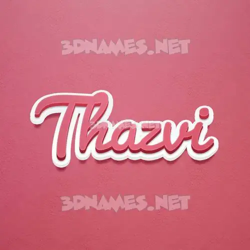thazvi in Red Scribble style - 3D name wallpaper thazvi in Red Scribble style - 3D name wallpaper