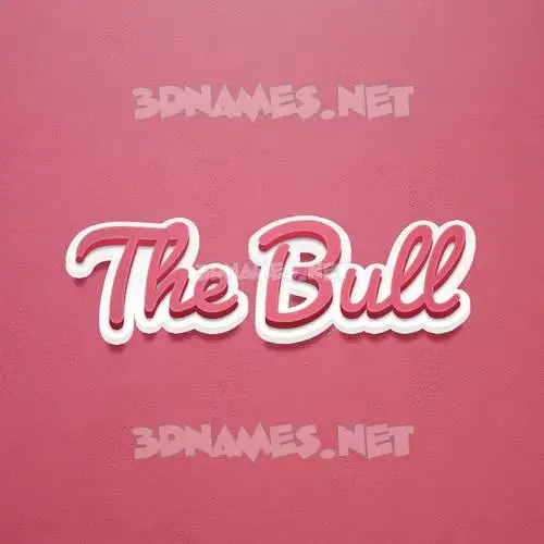 the bull in Red Scribble style - 3D name wallpaper the bull in Red Scribble style - 3D name wallpaper