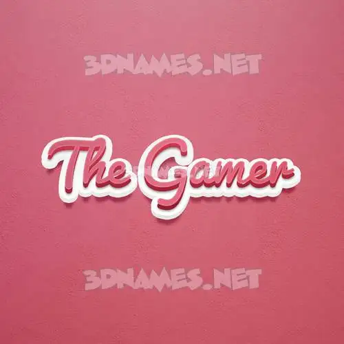 the gamer in Red Scribble style - 3D name wallpaper the gamer in Red Scribble style - 3D name wallpaper