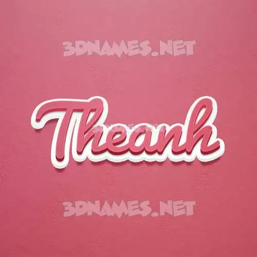theanh in Red Scribble style - 3D name wallpaper theanh in Red Scribble style - 3D name wallpaper