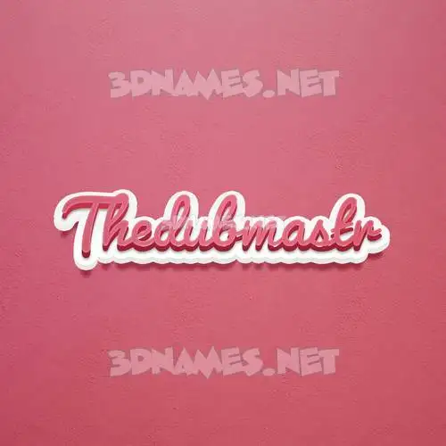thedubmastr in Red Scribble style - 3D name wallpaper thedubmastr in Red Scribble style - 3D name wallpaper