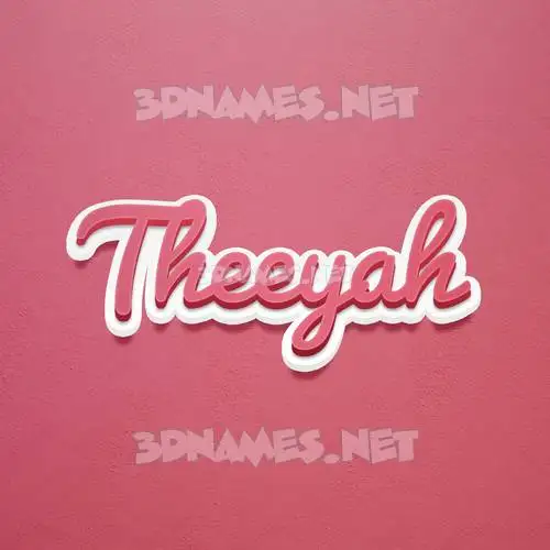 theeyah in Red Scribble style - 3D name wallpaper theeyah in Red Scribble style - 3D name wallpaper
