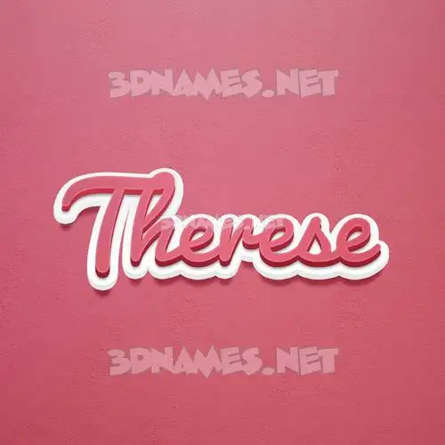 therese in Red Scribble style - 3D name wallpaper therese in Red Scribble style - 3D name wallpaper