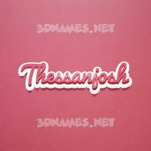 thessanjosh in Red Scribble style - 3D name wallpaper thessanjosh in Red Scribble style - 3D name wallpaper