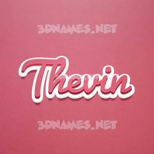 thevin in Red Scribble style - 3D name wallpaper thevin in Red Scribble style - 3D name wallpaper