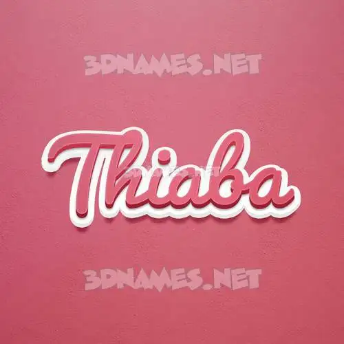 thiaba in Red Scribble style - 3D name wallpaper thiaba in Red Scribble style - 3D name wallpaper