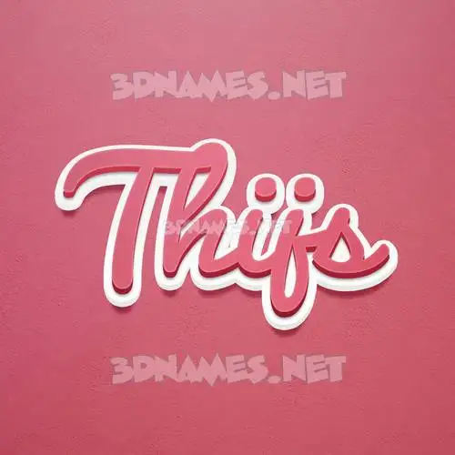 thijs in Red Scribble style - 3D name wallpaper thijs in Red Scribble style - 3D name wallpaper