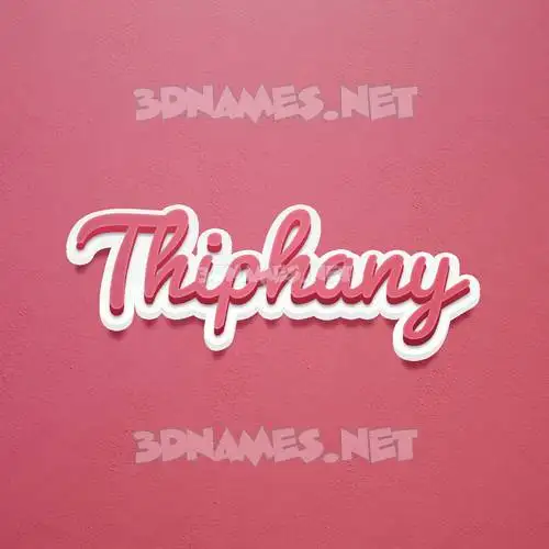 thiphany in Red Scribble style - 3D name wallpaper thiphany in Red Scribble style - 3D name wallpaper