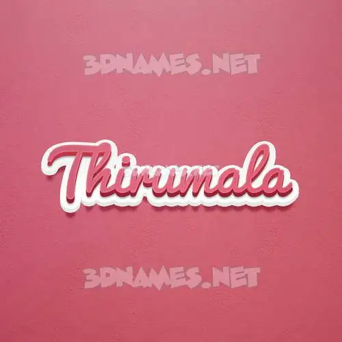 thirumala in Red Scribble style - 3D name wallpaper thirumala in Red Scribble style - 3D name wallpaper