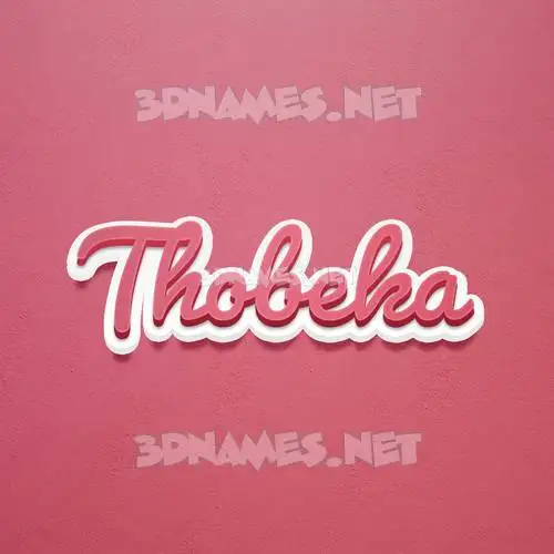 thobeka in Red Scribble style - 3D name wallpaper thobeka in Red Scribble style - 3D name wallpaper