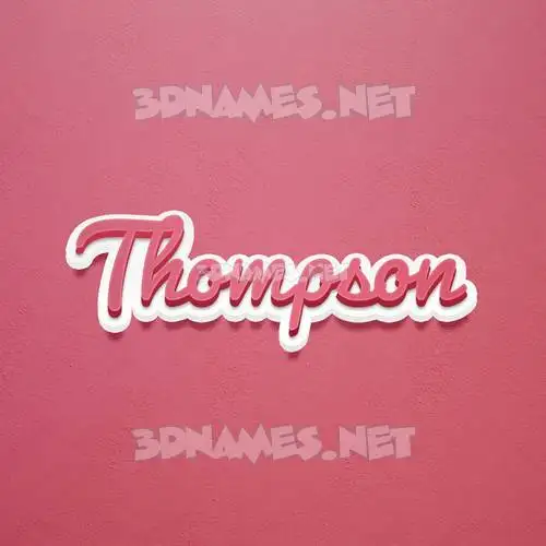 thompson in Red Scribble style - 3D name wallpaper thompson in Red Scribble style - 3D name wallpaper