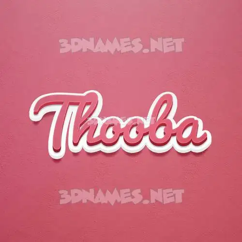 thooba in Red Scribble style - 3D name wallpaper thooba in Red Scribble style - 3D name wallpaper