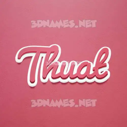 thuat in Red Scribble style - 3D name wallpaper thuat in Red Scribble style - 3D name wallpaper