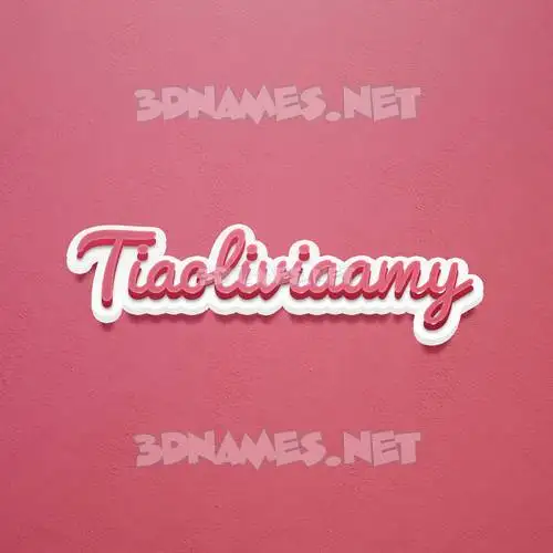 tiaoliviaamy in Red Scribble style - 3D name wallpaper tiaoliviaamy in Red Scribble style - 3D name wallpaper
