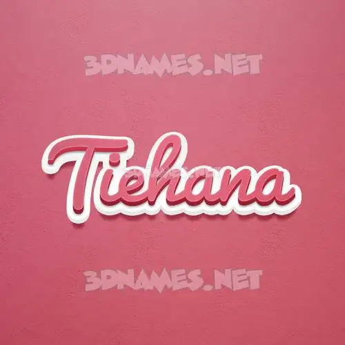 tiehana in Red Scribble style - 3D name wallpaper tiehana in Red Scribble style - 3D name wallpaper