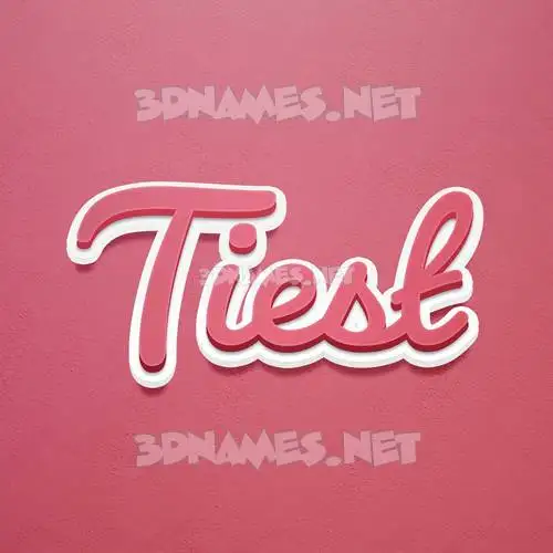 tiest in Red Scribble style - 3D name wallpaper tiest in Red Scribble style - 3D name wallpaper