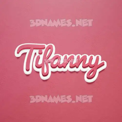 tifanny in Red Scribble style - 3D name wallpaper tifanny in Red Scribble style - 3D name wallpaper