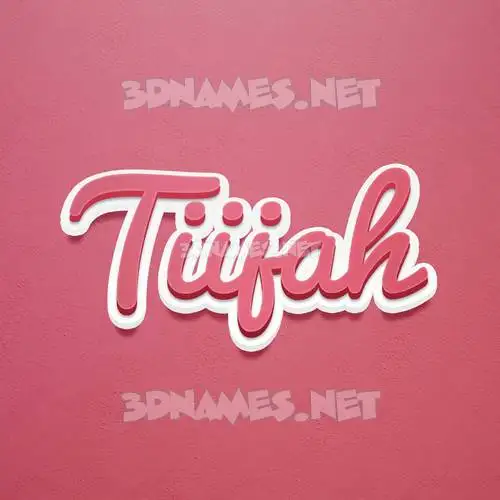 tiijah in Red Scribble style - 3D name wallpaper tiijah in Red Scribble style - 3D name wallpaper