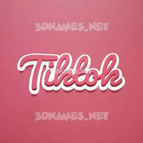 tiktok in Red Scribble style - 3D name wallpaper tiktok in Red Scribble style - 3D name wallpaper