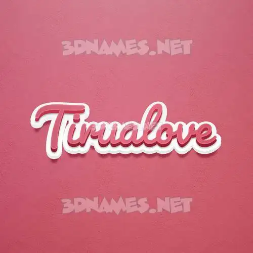 tirualove in Red Scribble style - 3D name wallpaper tirualove in Red Scribble style - 3D name wallpaper