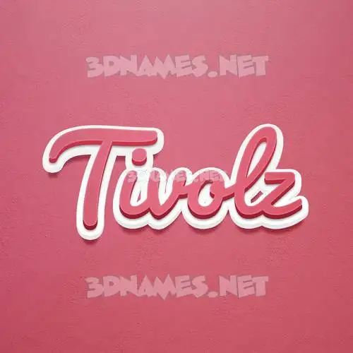 tivolz in Red Scribble style - 3D name wallpaper tivolz in Red Scribble style - 3D name wallpaper