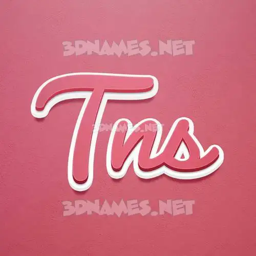 tns in Red Scribble style - 3D name wallpaper tns in Red Scribble style - 3D name wallpaper