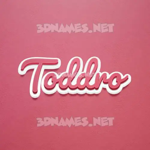 toddro in Red Scribble style - 3D name wallpaper toddro in Red Scribble style - 3D name wallpaper