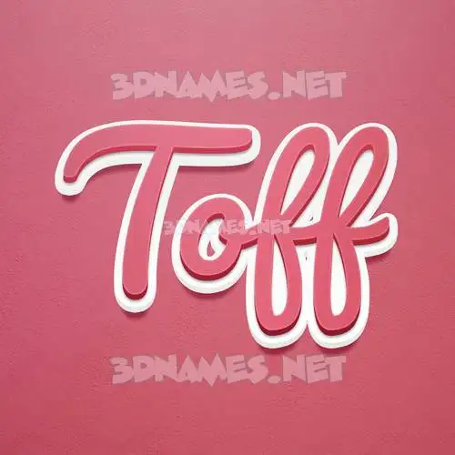 toff in Red Scribble style - 3D name wallpaper toff in Red Scribble style - 3D name wallpaper