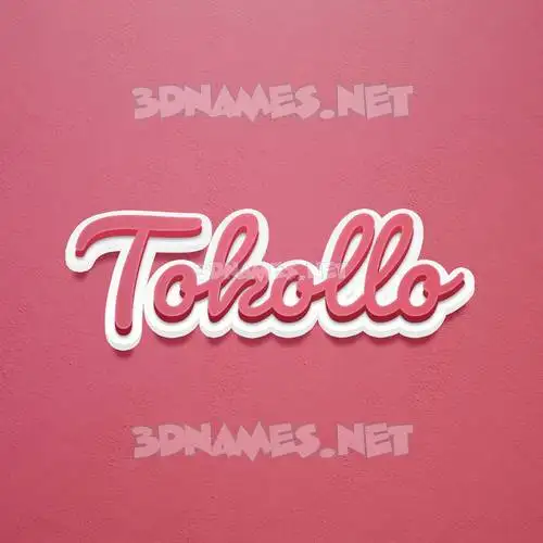 tokollo in Red Scribble style - 3D name wallpaper tokollo in Red Scribble style - 3D name wallpaper