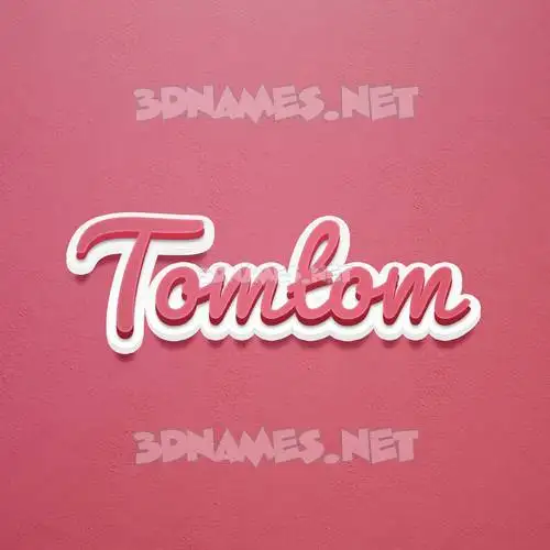 tomtom in Red Scribble style - 3D name wallpaper tomtom in Red Scribble style - 3D name wallpaper
