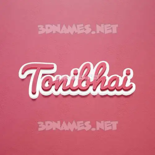 tonibhai in Red Scribble style - 3D name wallpaper tonibhai in Red Scribble style - 3D name wallpaper