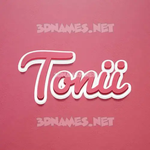 tonii in Red Scribble style - 3D name wallpaper tonii in Red Scribble style - 3D name wallpaper